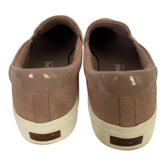 Dr Scholls Shoes Women's 10M Perforated Slip On Loafers Rosy Brown Fabric Low - Picture 5 of 8